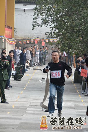 灵隐寺-杭州灵隐寺举行宗教界消防运动会