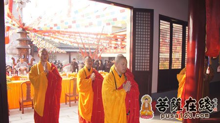 南京溧水县崇庆寺举行观音菩萨圣像开光庆典仪式