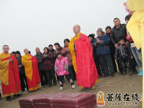 佛教-上海西林禅寺方丈悟端法师参加安徽省弥陀寺开工仪式