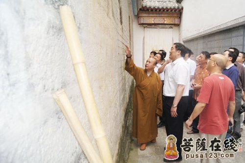 五祖寺-国家防汛抗旱检查组领导一行莅临黄梅五祖寺参观视察