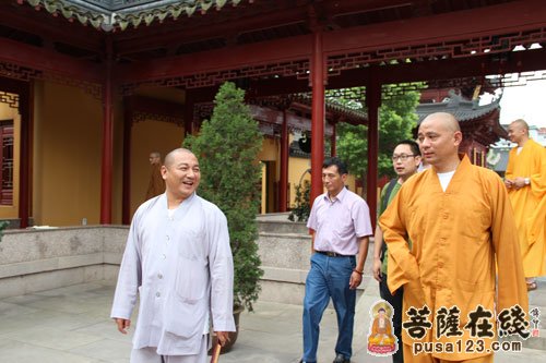 佛教-浙江嘉兴市嘉善佛协副会长兼秘书长福慧法师到安康寺参访