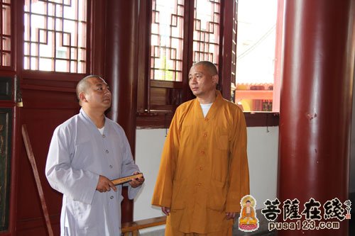 佛教-浙江嘉兴市嘉善佛协副会长兼秘书长福慧法师到安康寺参访