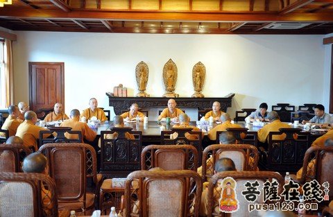 观音-普陀山佛协召开2012年六月十九观音香会期安全工作会议
