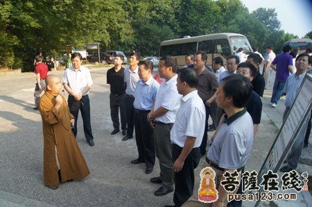 五祖寺-湖北省水利部党组副书记、副部长矫勇一行视察黄梅五祖寺