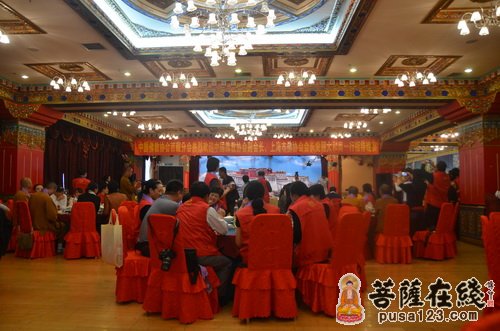 西藏建设-中佛协西藏分会设晚宴请上海玉佛禅寺“慈爱·吉祥之旅”一行