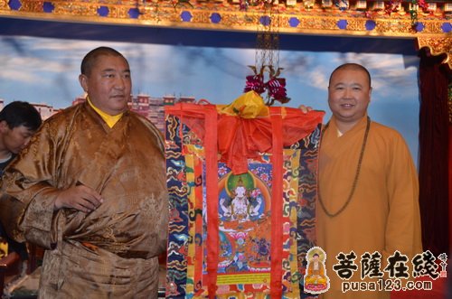 西藏建设-中佛协西藏分会设晚宴请上海玉佛禅寺“慈爱·吉祥之旅”一行
