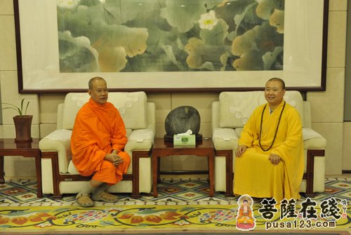 佛教-泰国代僧王代表参访上海玉佛禅寺