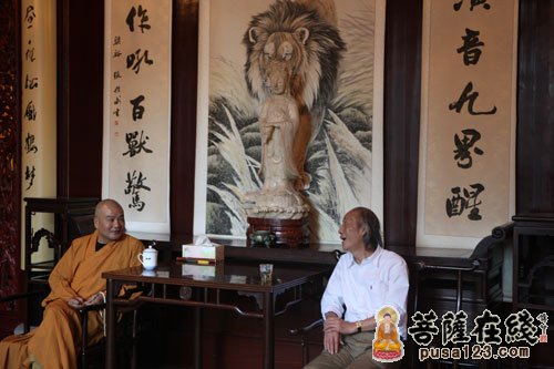 佛教-著名艺术评论家阎正参访昆山延福禅寺