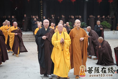 2012宝华山隆昌寺三坛大戒法会 松纯大和尚莲驾宝华山
