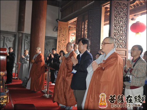 佛教-韩国佛教曹溪宗总务院长慈乘法师一行参访南华禅寺