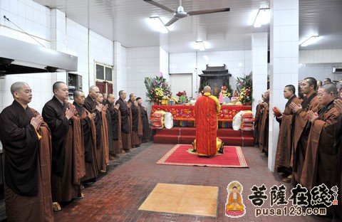 普陀山-普陀山普济禅寺举行壬辰岁末“监斋菩萨”上供法会
