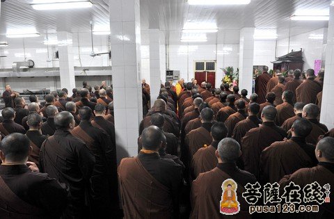 普陀山-普陀山普济禅寺举行壬辰岁末“监斋菩萨”上供法会