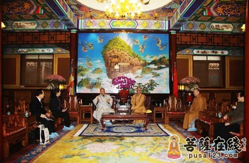 韩国首尔市道诜寺住持禅默慧慈法师拜访中国佛教协会