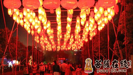 彩灯-华丽彩灯 千人夜逛四川广元皇泽寺灯会