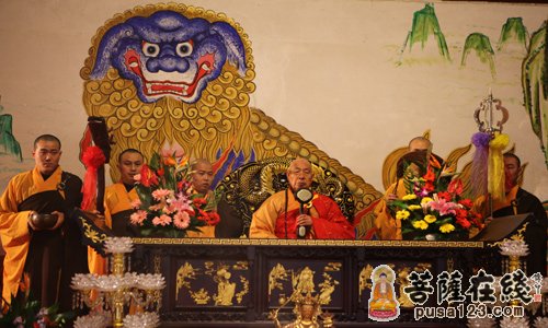 佛教-四川雅安市荥经县云峰寺举行清德长老退居仪式