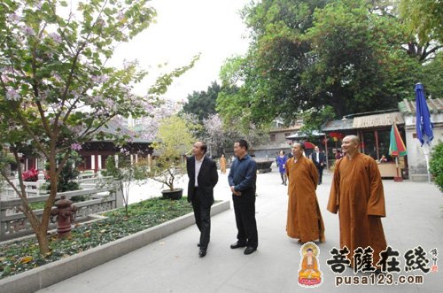 光孝寺-浙江省民宗委陈振华一行视察广州光孝寺