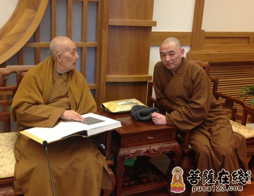 果坚法师拜访房山石经守护者法映老和尚