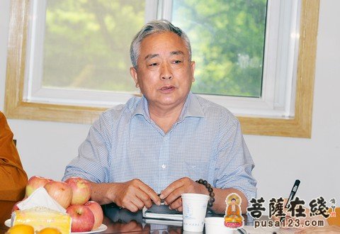 普陀山佛协会长道慈大和尚一行参访龙寿庵