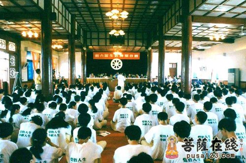 佛教-河北赵县柏林禅寺举行第六届生活禅夏令营开营仪式