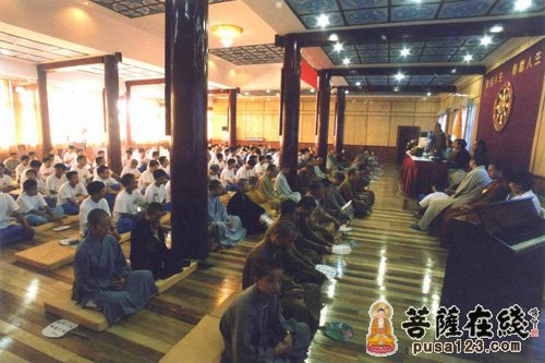 佛教-河北赵县柏林禅寺举行第七届生活禅夏令营开营仪式