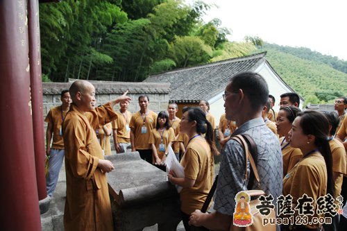 宁波天童禅寺第七届禅修营学员巡礼寺院