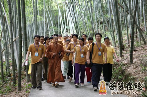 宁波天童禅寺第七届禅修营学员巡礼寺院