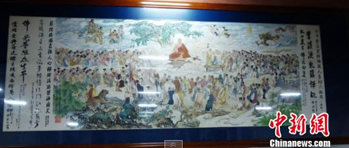南华寺-广东南华寺获赠6米长卷《曹溪法会图》