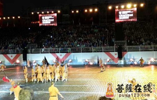 少林武术-普京邀请少林功夫助阵俄罗斯国际军乐节 惊艳莫斯科