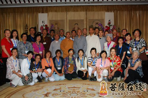 佛教-加拿大、美国佛教参访团参访寒山寺 秋爽大和尚接待