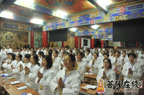 成都文殊院生活体验营 宗性大和尚为众开示