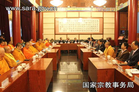 佛教-国宗局蒋坚永副局长会见泰国帕·菩拉玛攀迪长老一行