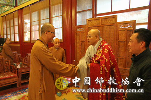 韩国佛教天台宗张道正长老一行拜访中国佛教协会 韩国佛教天台宗张道正长老一行拜访中国佛教协会
