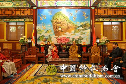 韩国佛教天台宗张道正长老一行拜访中国佛教协会 韩国佛教天台宗张道正长老一行拜访中国佛教协会