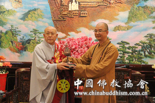 韩国佛教天台宗张道正长老一行拜访中国佛教协会 韩国佛教天台宗张道正长老一行拜访中国佛教协会