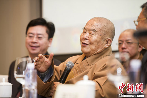 释星云-台湾星云大师访问广东（一）  开展宗教文化交流