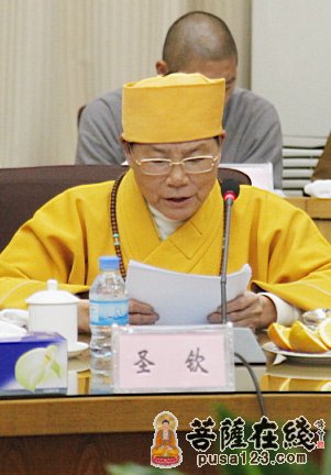 湖北省佛协副会长圣钦法师       湖北省佛协会长正慈大和尚表示,要