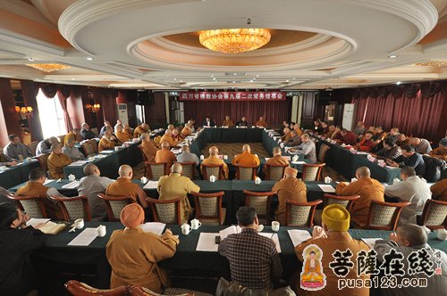 佛教-四川省佛教协会第九届二次常务理事会会议在成都召开