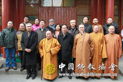 全国政协民宗委主任朱维群一行前往中国佛教协会
