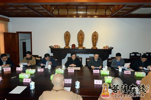 浙江省孙景淼副省长一行慰问普陀山佛协