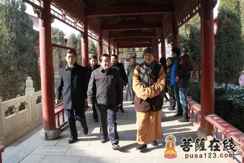 河北省委常委、统战部长范照兵视察柏林禅寺