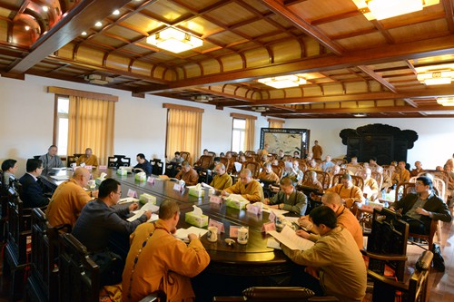 普陀山-普陀山佛协召开观音法界筹建工作动员会议