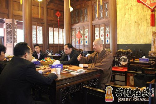佛教-山东省汶上县政府考察团访问上海龙华古寺 佛教-山东省汶上县政府考察团访问上海龙华古寺