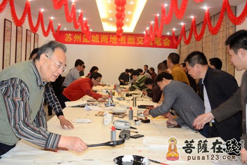 苏州寒山寺书画院赴盐城、南京两地采风笔会