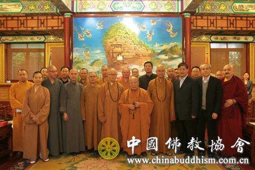 中国佛教协会-香港宝莲禅寺健钊法师一行拜访中国佛教协会