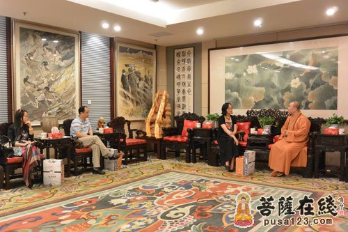 佛教-国家宗教局调研上海玉佛禅寺宗教外事工作