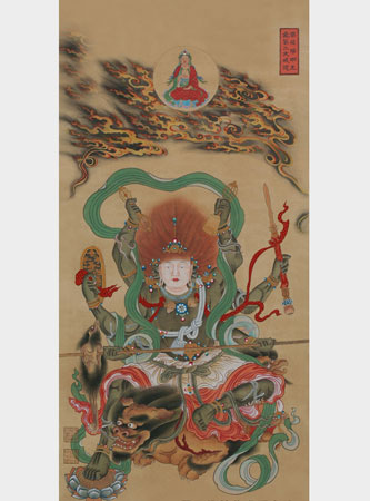 明王之一,是妙吉祥的,曾发愿成就火光三昧作