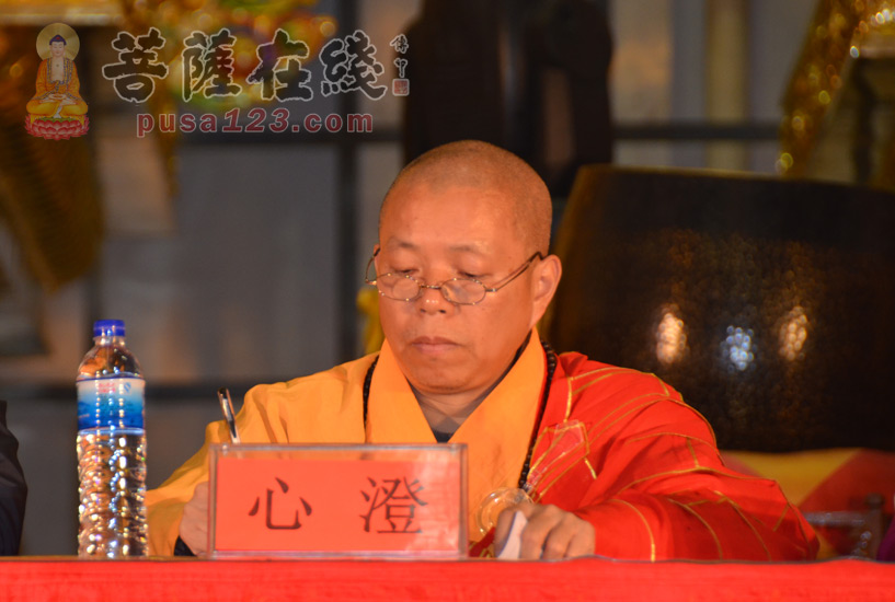 中国佛教协会驻会副会长心澄大和尚(图片来源:菩萨在线 摄影:妙雨)