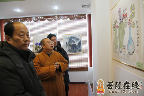 ＂墨韵心声＂九人书画作品展在黄梅五祖寺开幕