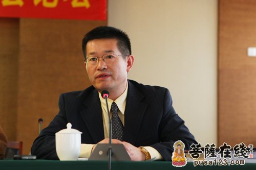 黑龙江佛教协会会长、哈尔滨极乐寺方丈静波大和尚（图片来源：菩萨在线 摄影：妙雨）