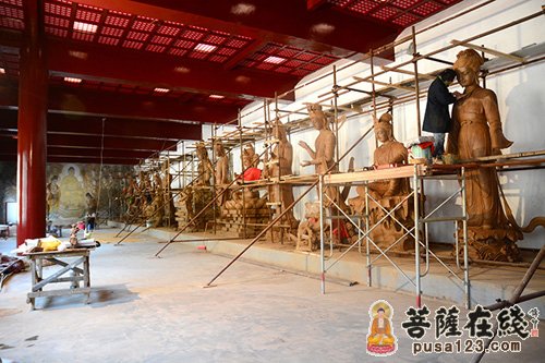 施工中的观音殿